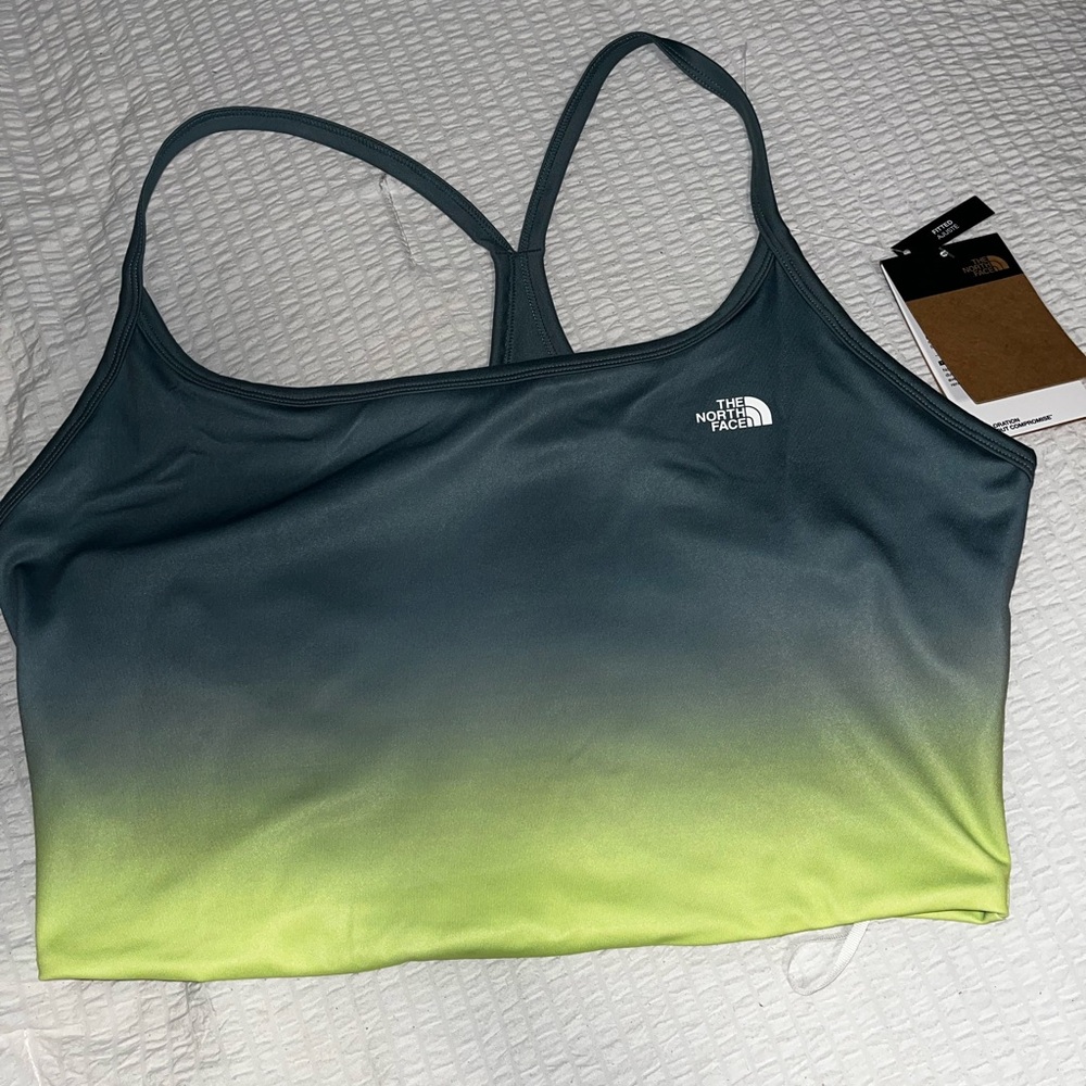 North Face Dune Sky Tanklet. Green. Size XXL